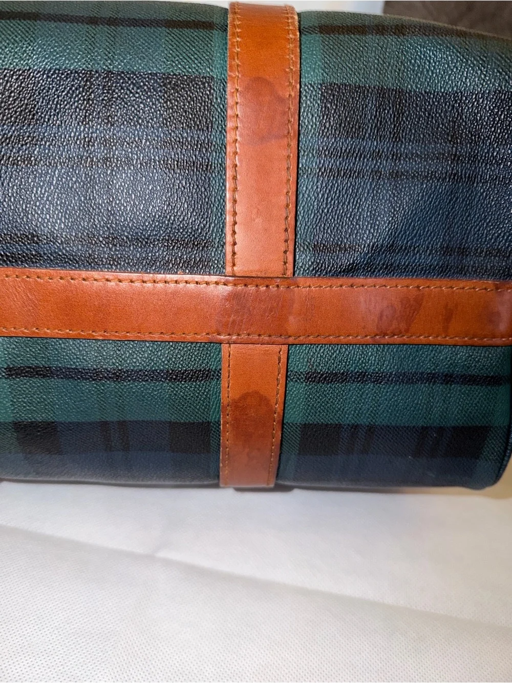 Vintage Polo Ralph Lauren Blackwatch Plaid Boston Bag - Picture 9 of 16